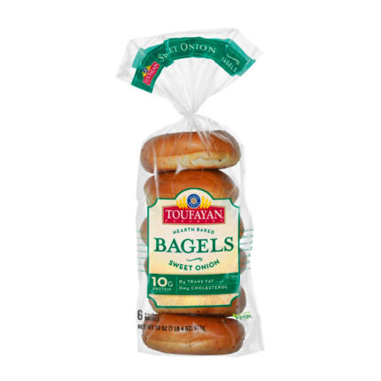 Bagel Onion Cut Toufayan 12/20 Oz